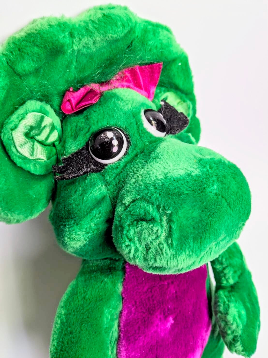 ☆ VINTAGE ☆ 1992年製 〘VINTAGE ビンテージ〙BABY BOP(ベイビーボップ) ぬいぐるみ 【バーニー&フレンズ (Barney & Friends) 】 〚アメリカン雑貨 アメトイ〛