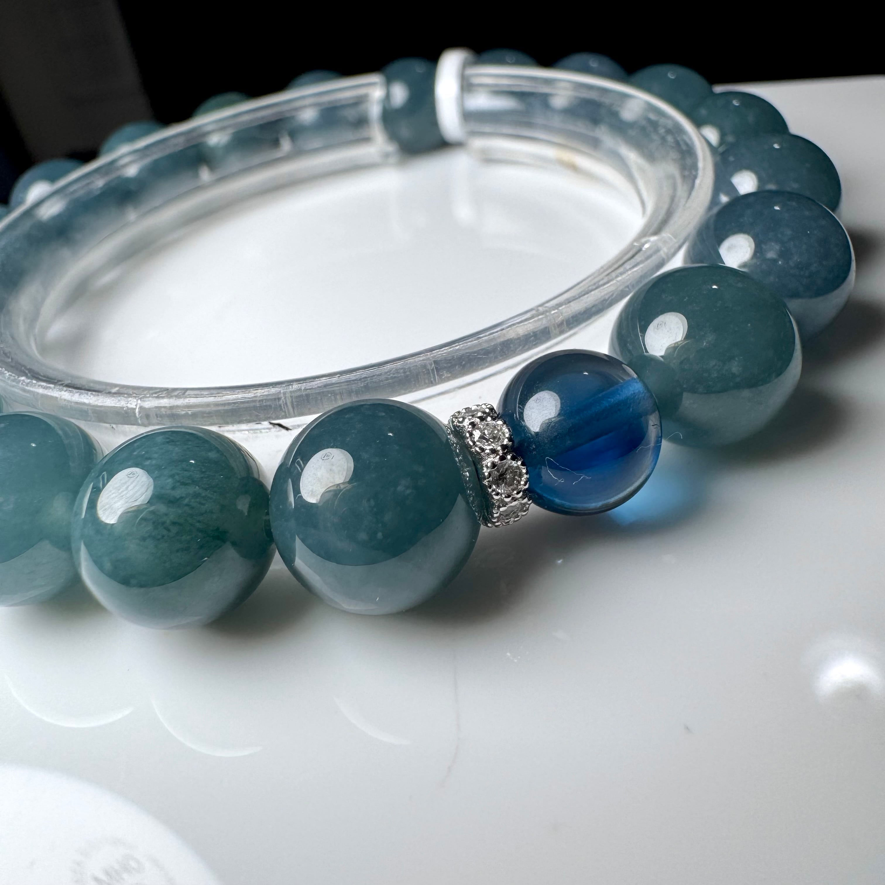 No.F2 グアテマラ翡翠xロンドンブルートパーズ