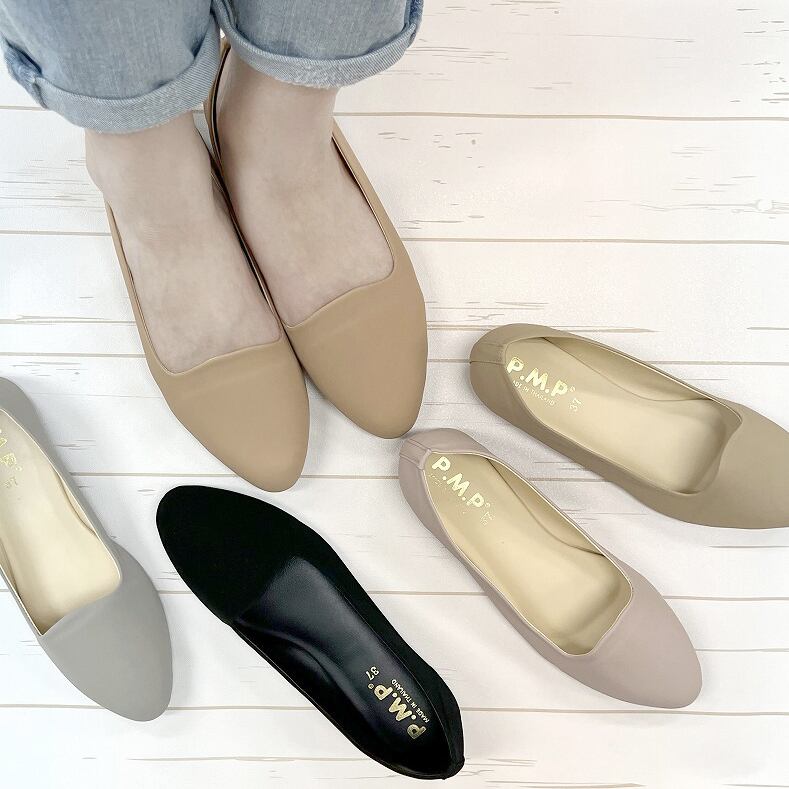 パンプス バレエシューズ フラット ぺたんこ 通勤 シンプル 歩きやすい 痛くない 3314 Moda Ladian