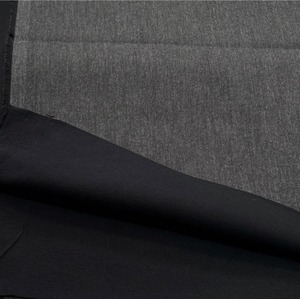 ★NY066◆2m◆綿ポリエステル混ボンディング加工生地◆チャコール系