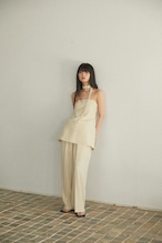 DU250503 linen like layered bare tunic【残り3点】