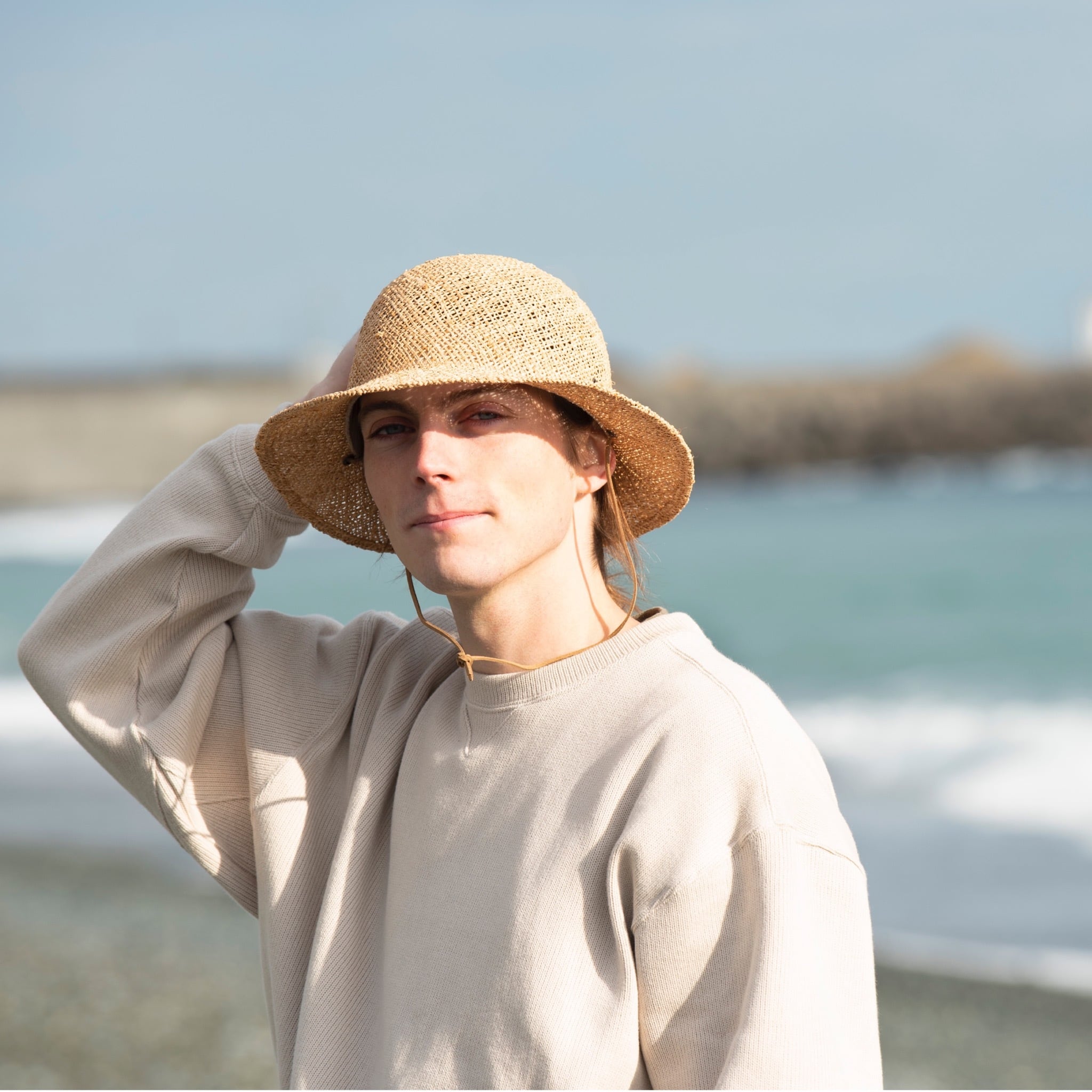 NOROLL 21ss DETOURS RAFFIA HAT - 帽子