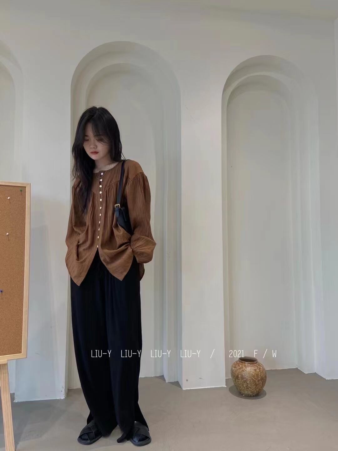 ボタンブラウス　AJ2205-752