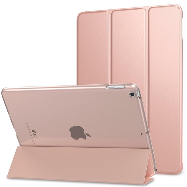 MoKo iPad 9.7 ケース 2018/2017 iPad 9.7型 第6/5世代用 保護カバー マット半透明 RoseGold