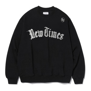 [VIVASTUDIO] NEW TIMES SWEATSHIRT [BLACK] 正規品 韓国ブランド 韓国代行 韓国通販 韓国ファッション トレーナー