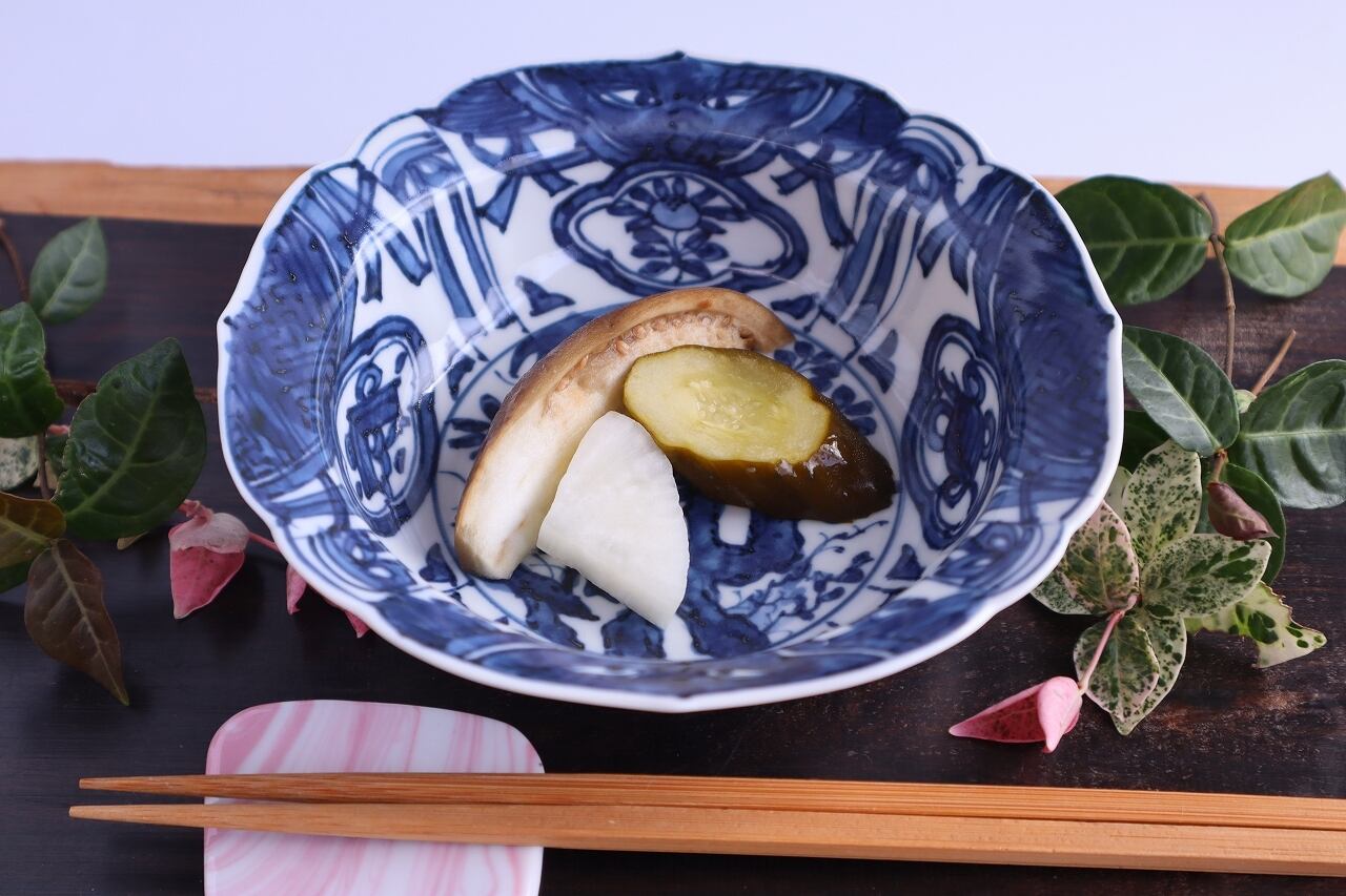 染付芙蓉手岩花文兜鉢 | 陶つちやま