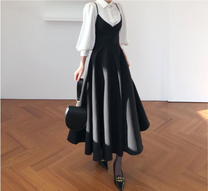 セットアップ シャツ ブラウス 白シャツ ロングスカート ジャンパースカート ロング ロング丈 袖あり ノースリーブ 長袖 オフショルダー オフショル 襟付き ストレート Aライン ウエストマーク 2点セット 大人可愛い シンプル 大人 上品 おしゃれ お洒落 レトロ 大人女子 無地 春 10代 20代 レディース 女性用 お出かけ 女子会 休日 パーティー イベント ホテル レストラン 普段使い ファッション コーデ スタイル インスタ映え フリーサイズ 白 ホワイト 黒 ブラック