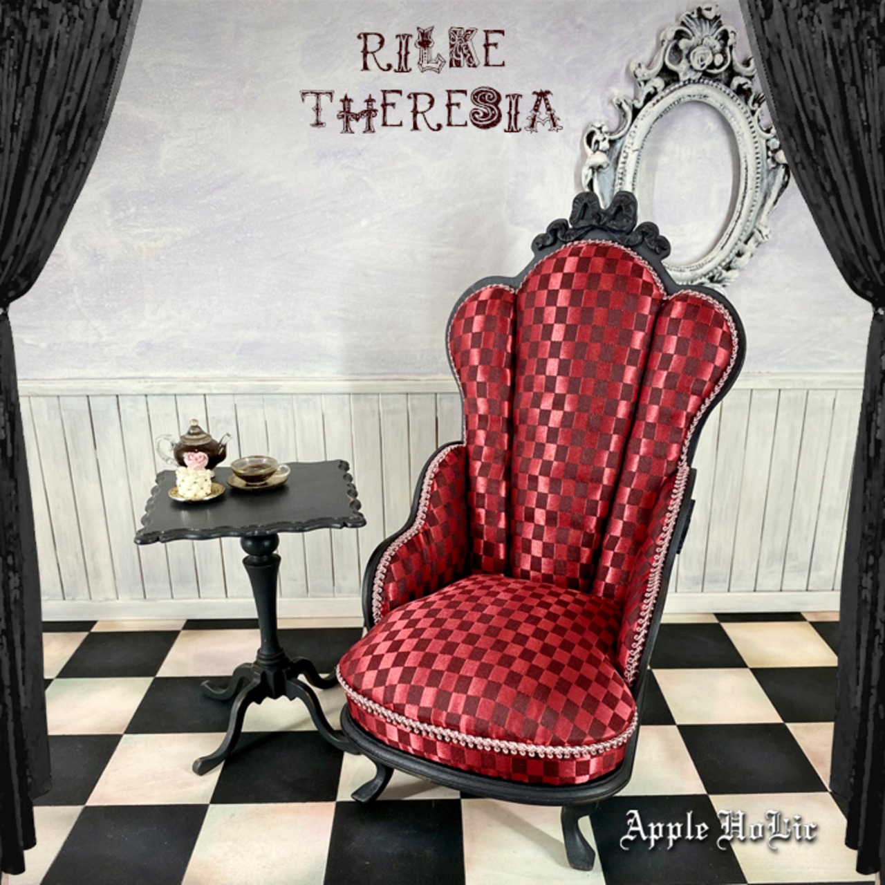 ハートの女王ソファ M  Rilke Theresia・リルケ テレジア  1/6 ドール チェア