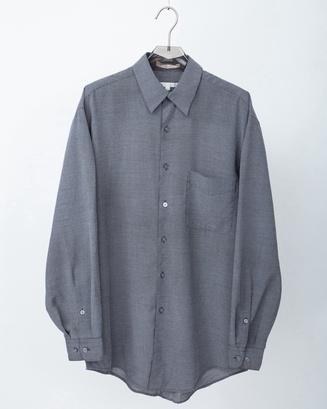 rayon mixed check pattern shirt