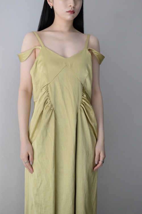 AKIKOAOKI / slipping dress (lime)