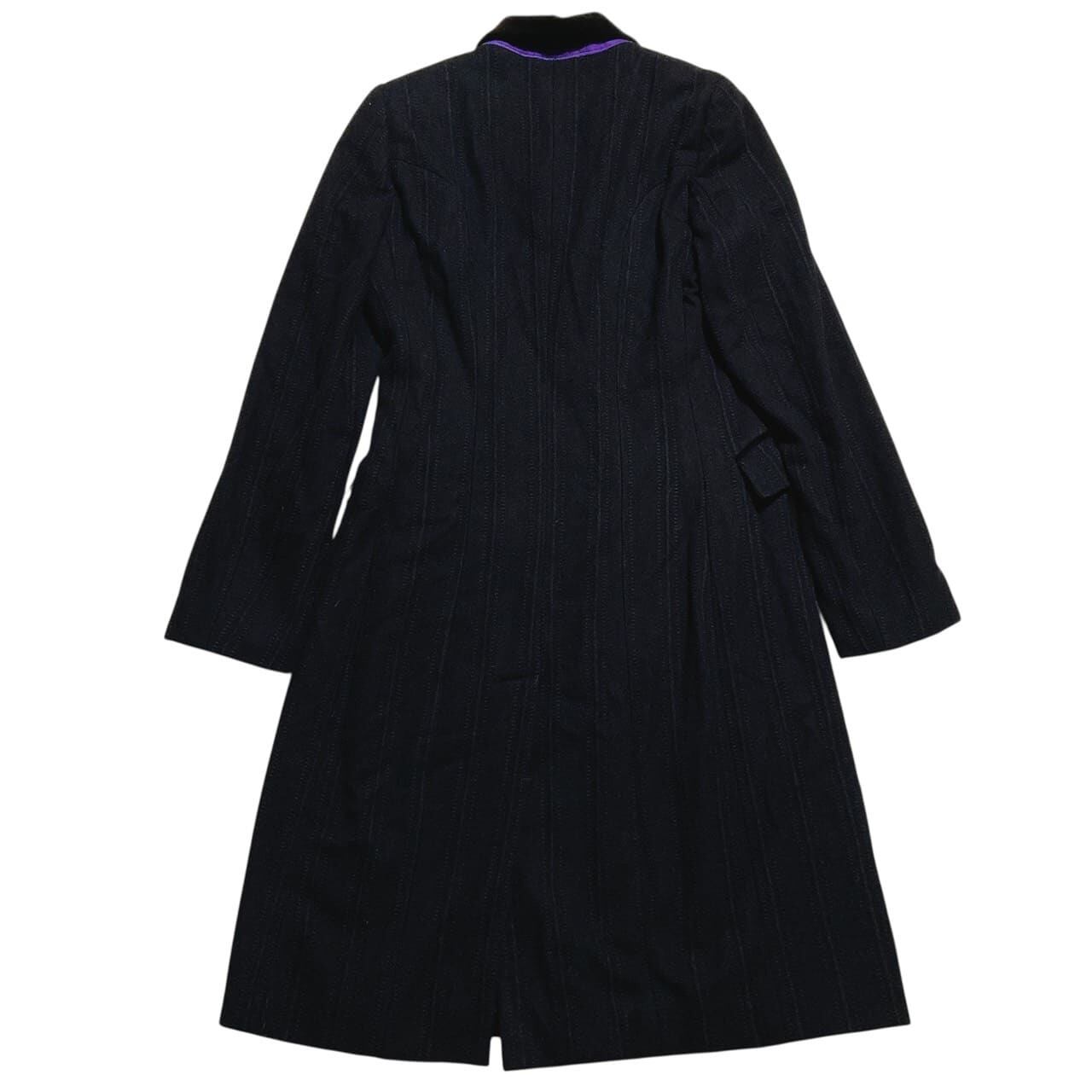 ETRO エトロ チェスターコート カシミヤ混 パッチワーク ステッチ