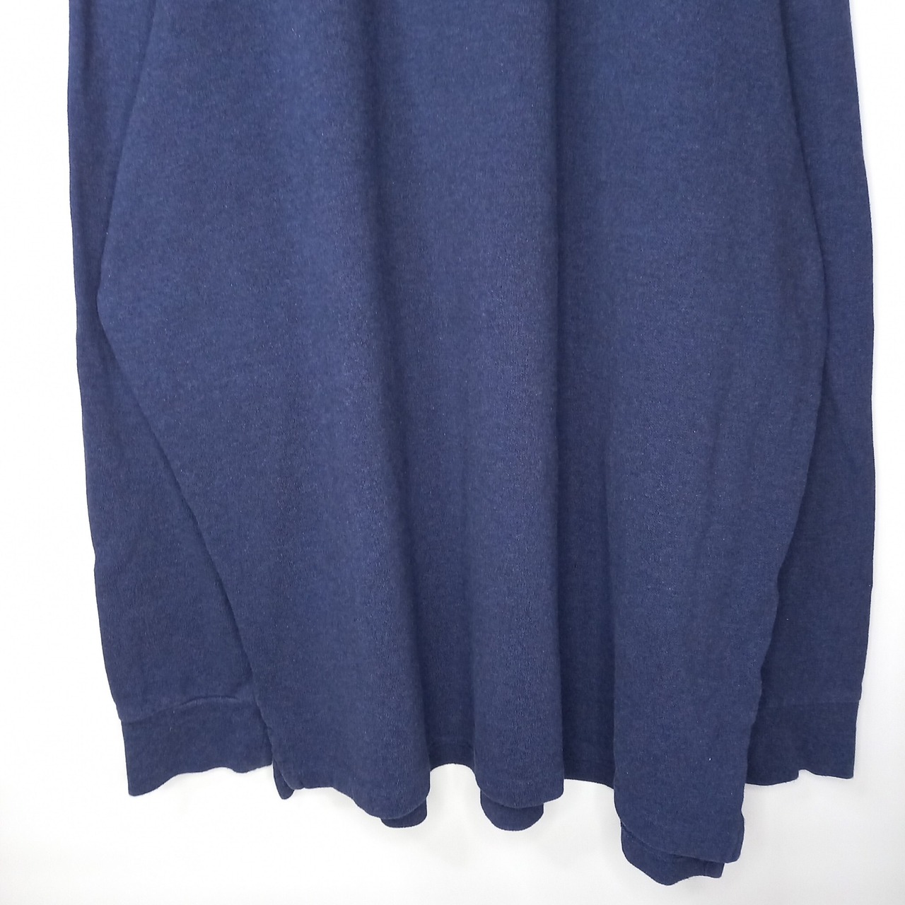 ポロラルフローレン　ポロシャツ　刺繍ロゴ　シェルボタン　無地　オーバーサイズ