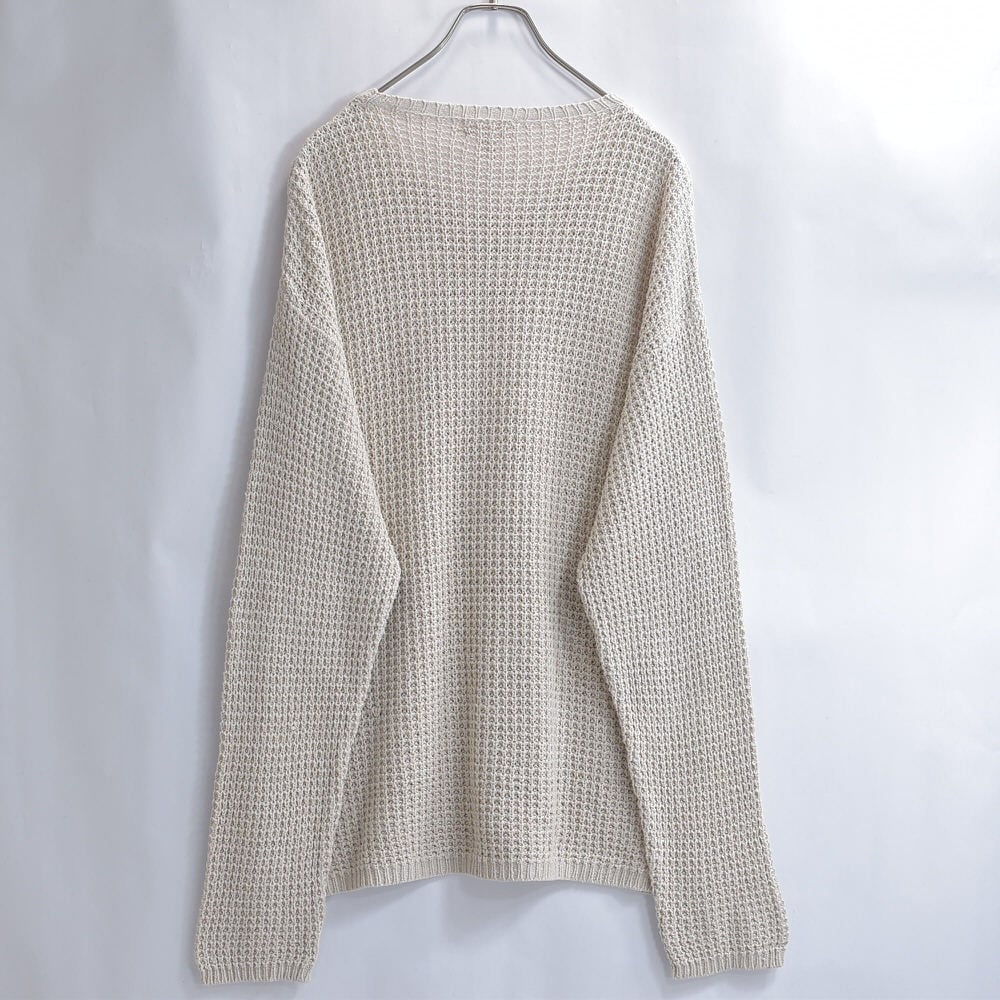 90s~ J.CREW ジェイクルー コットンリネン プルオーバーニット 90s~ J.CREW ジェイクルー コットンリネン プルオーバーニット