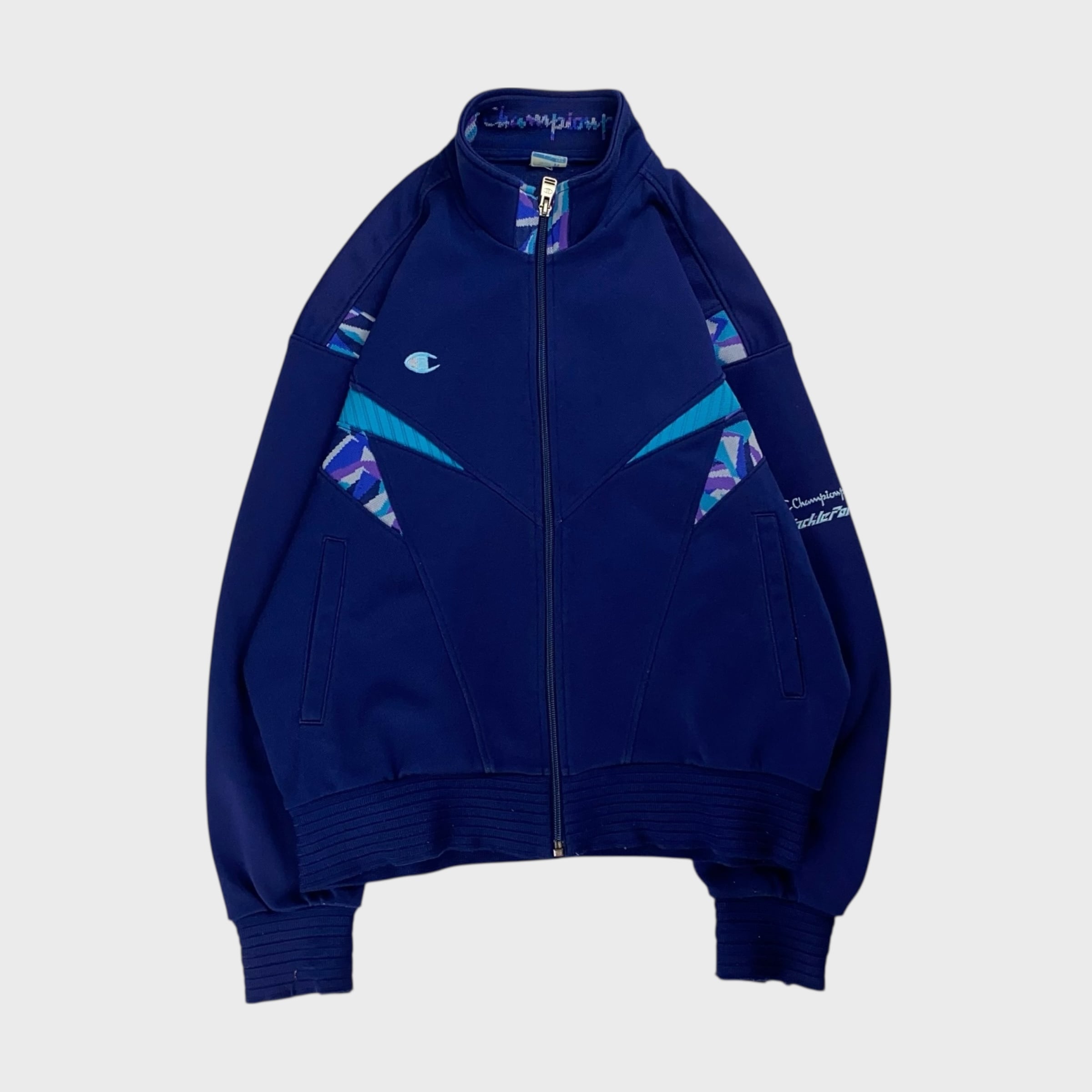  ジップアップジャケット ジャージ　アディダス　M ブルー　上 adidas ジャージ S ブルー ブラック ホワイアディダス ジップアップ