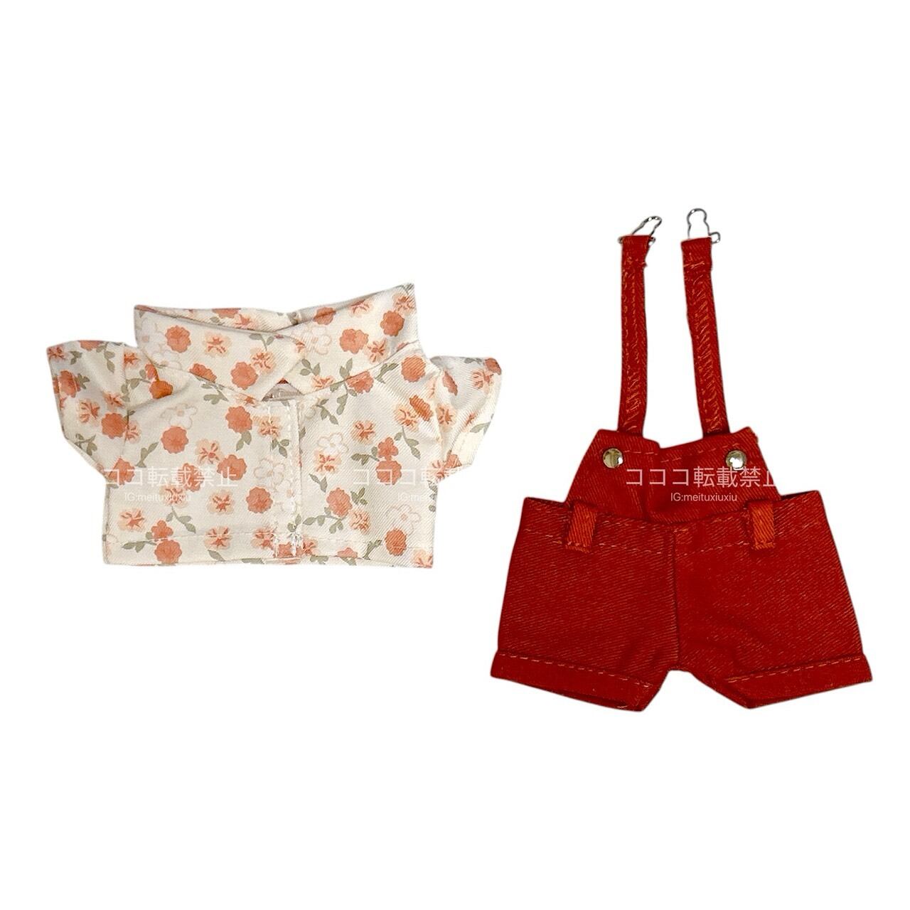 20cmぬい服】アロハシャツとサロペセット♡ | ぬい服コココ
