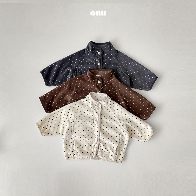 dot fleece jumper【onu】※12月中旬発送予定