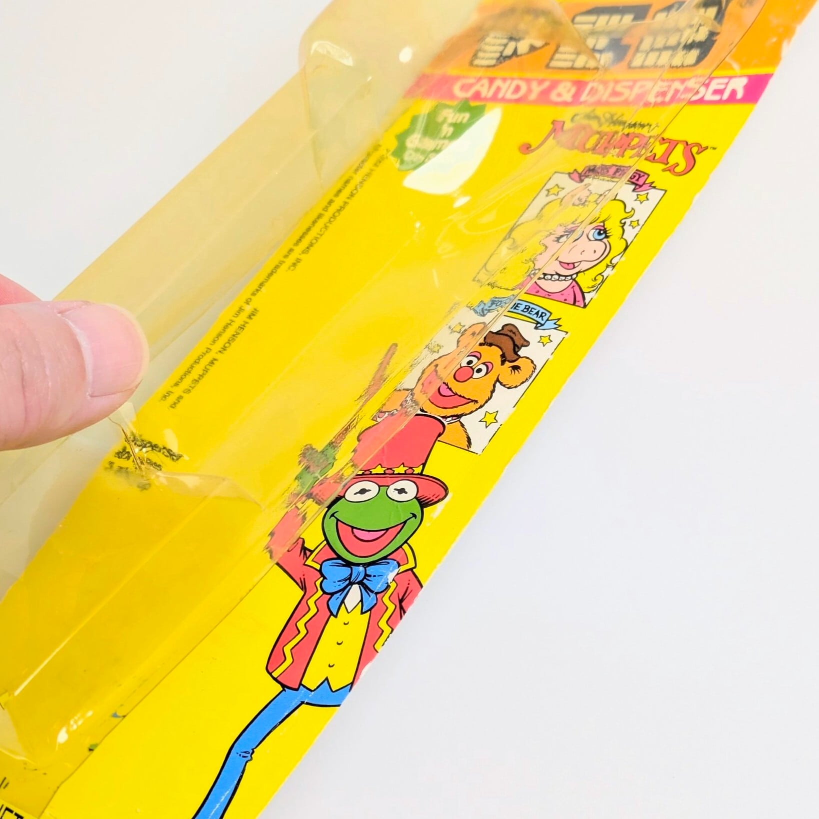 ☆ VINTAGE1990年代 ☆【 The Muppet Show ( マペット・ショー )  】『 カーミット 』PEZ / ペッツ / CANDY&DISPENSER / ヨーロッパPEZ（ハンガリー） 〚アメリカン雑貨 アメトイ〛