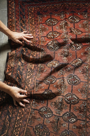 2355-Vintage Turkmen rug
