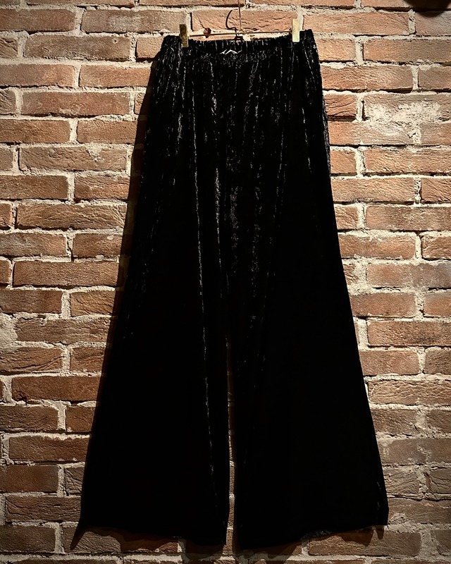 【Caka act3】Beautiful Drape Vintage Wide Easy Velour Pants
