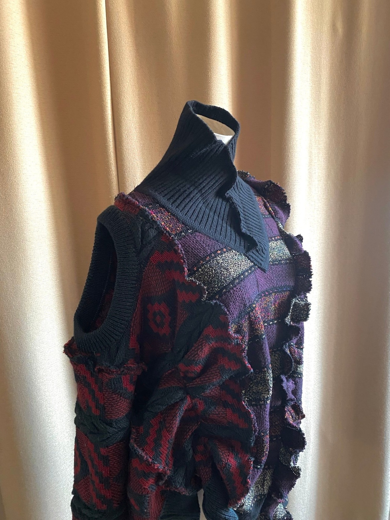 frill gather design remake knit-3784-12