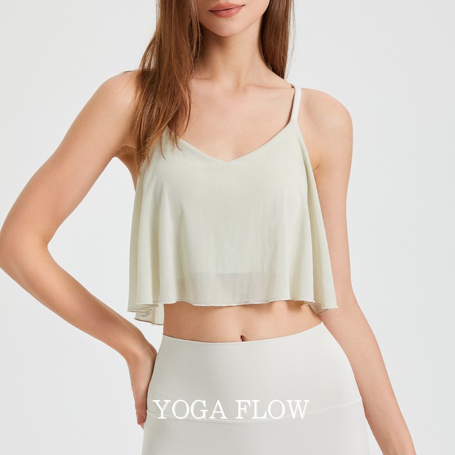 フレアVネックブラタンク５色展開 F0240