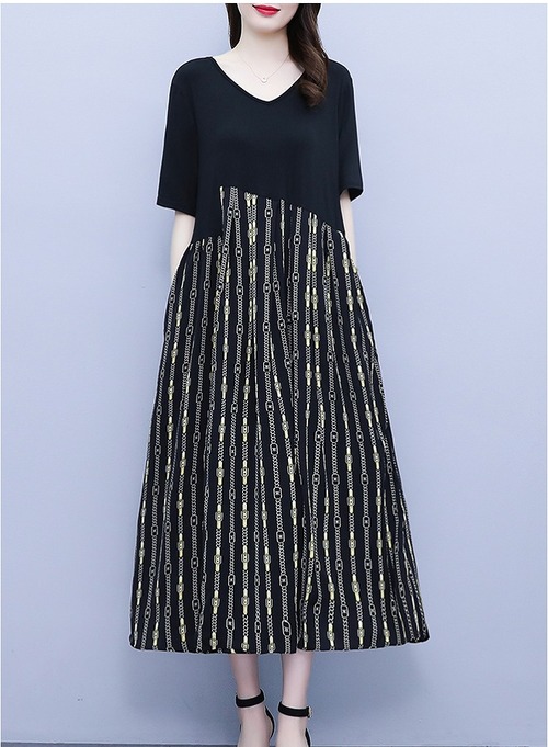 【大きいサイズL-5XL】【春夏新作】ファッションワンピース#seho-283867