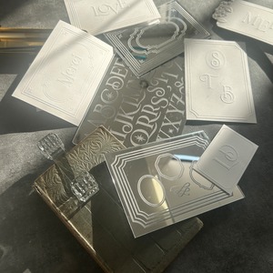 エンボステンプレート// ポストカードフレーム