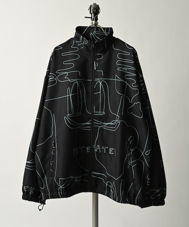 ADAM PATEK jacquard pattern track top (BLU) AP2314019