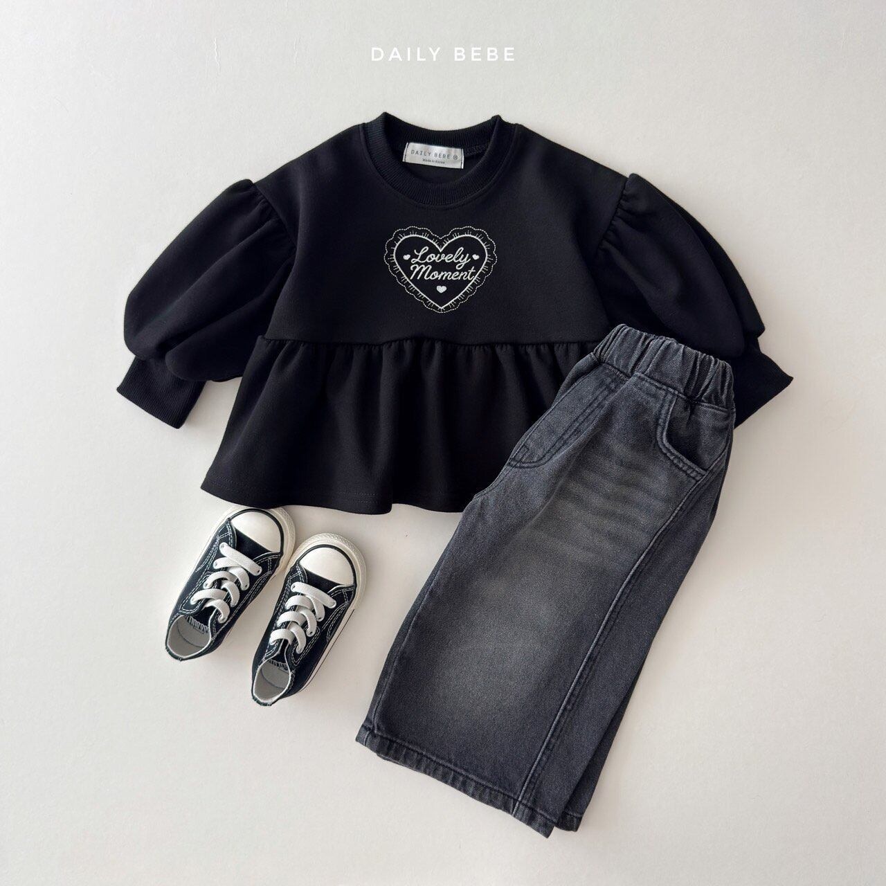 【取寄】Dailybebe ラブリーモーメントT｜秋服｜韓国子供服｜26/AT