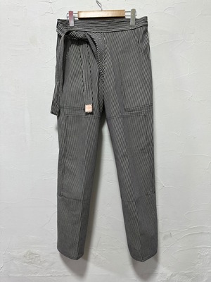 展示サンプル品特別価格！ 股引き 白黒ヒッコリーストライプ ストレート 日本伝統下衣 野良着
