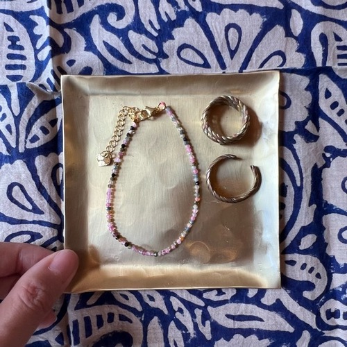 Brass Tray Square 　ブラストレイスクエア　スクエア　トレイ　ブラス　アクセサリー収納　tray　Gold　Accessory　