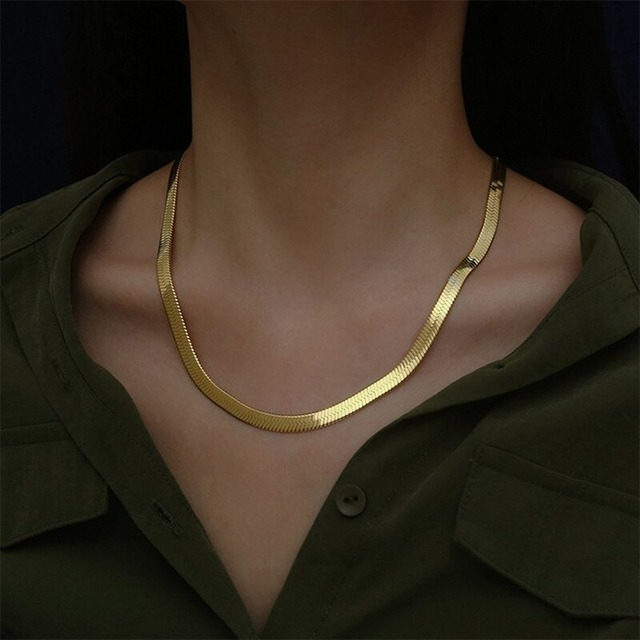 【TR0367】Snake Bone Chain Necklace