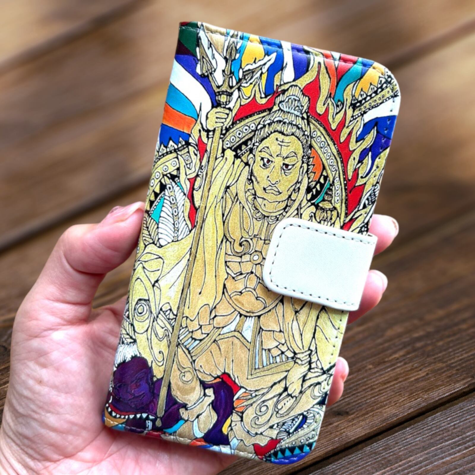 新品ケース付 天安門、恋人たち 送料無料】毘沙門天のiPhone＆スマホケース 手帳型iPhone16シリーズ