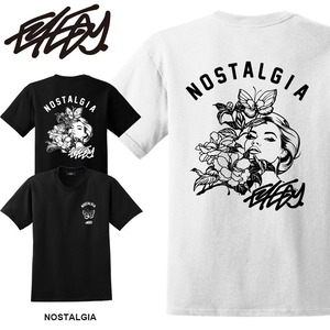 【eye-473ss】EYEDY アイディー NOSTALGIA ショートスリーブTシャツ 大きいサイズ WHTIE BLACK ホワイト ブラック ビッグシルエット 半袖 プリント