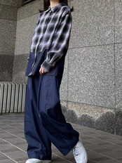 MMF137PEC ワイドカーブパンツ