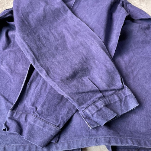 60-70s フランス軍 刺繍タグ コットンツイル フレンチワークジャケット 詳細写真14