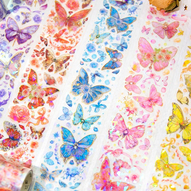 【マスキングテープ】Flowers Butterfly