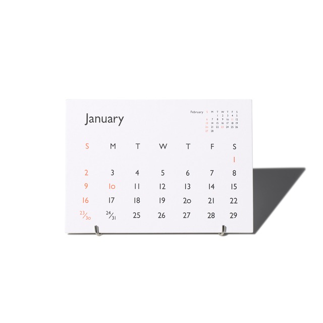 D-BROS / Typeface　Calendar 「Gill Sans」卓上