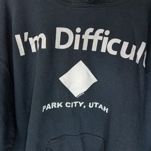 ギルダン　スウェット　プルオーバー　プリントパーカー　ヘビーブレンド　ブラックS