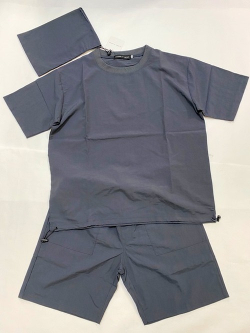 Nylon Tee × Shorts Set Up　Gray