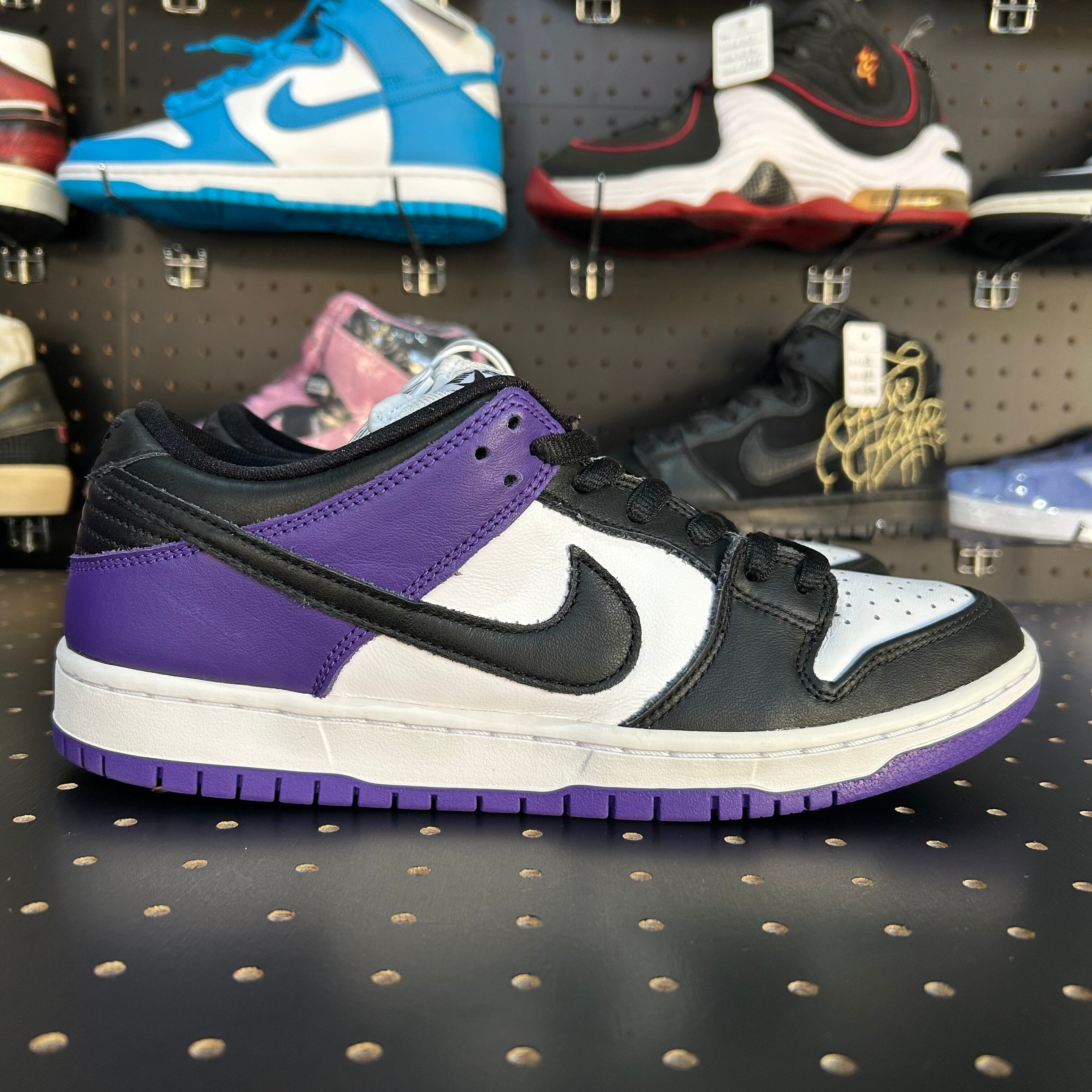 美品 NIKE ナイキ サイズ:27.0cm DUNK LOW RETRO COURT PURPLE (DD1391-104) ダンク ロー ホワイト コートパープル US9 ローカット スニーカー シューズ 靴【メンズ】メンズ