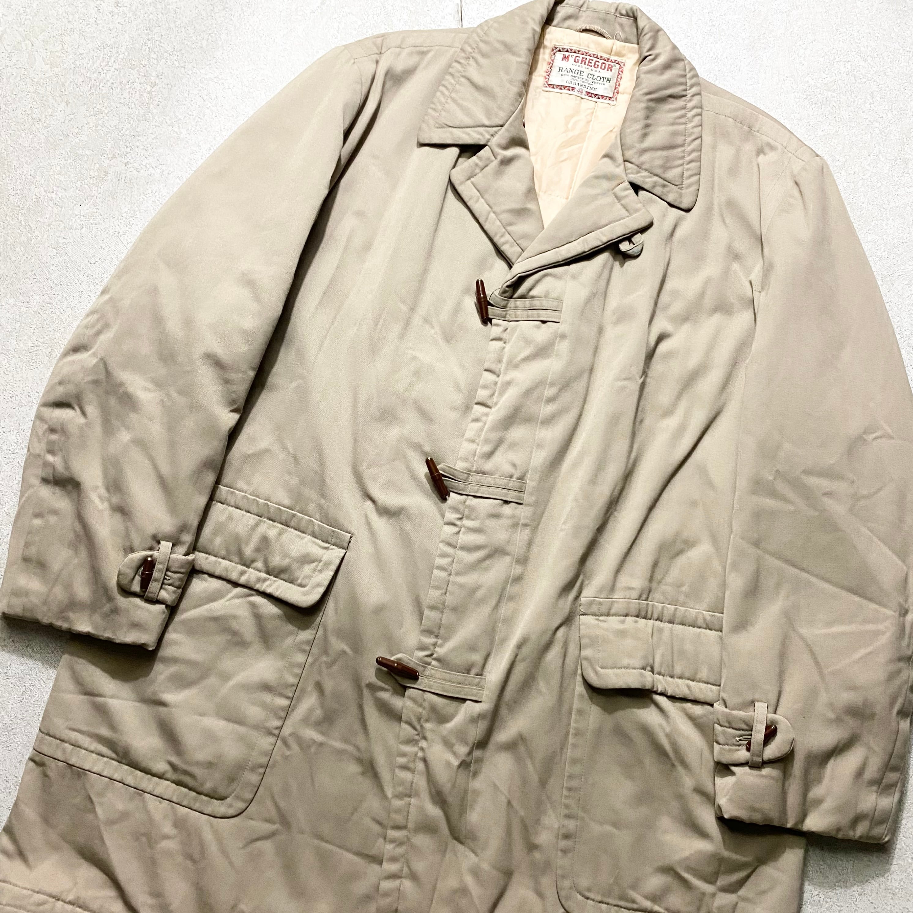 vintage 1960's McGREGOR gabardine toggle coat | NOIR ONLINE