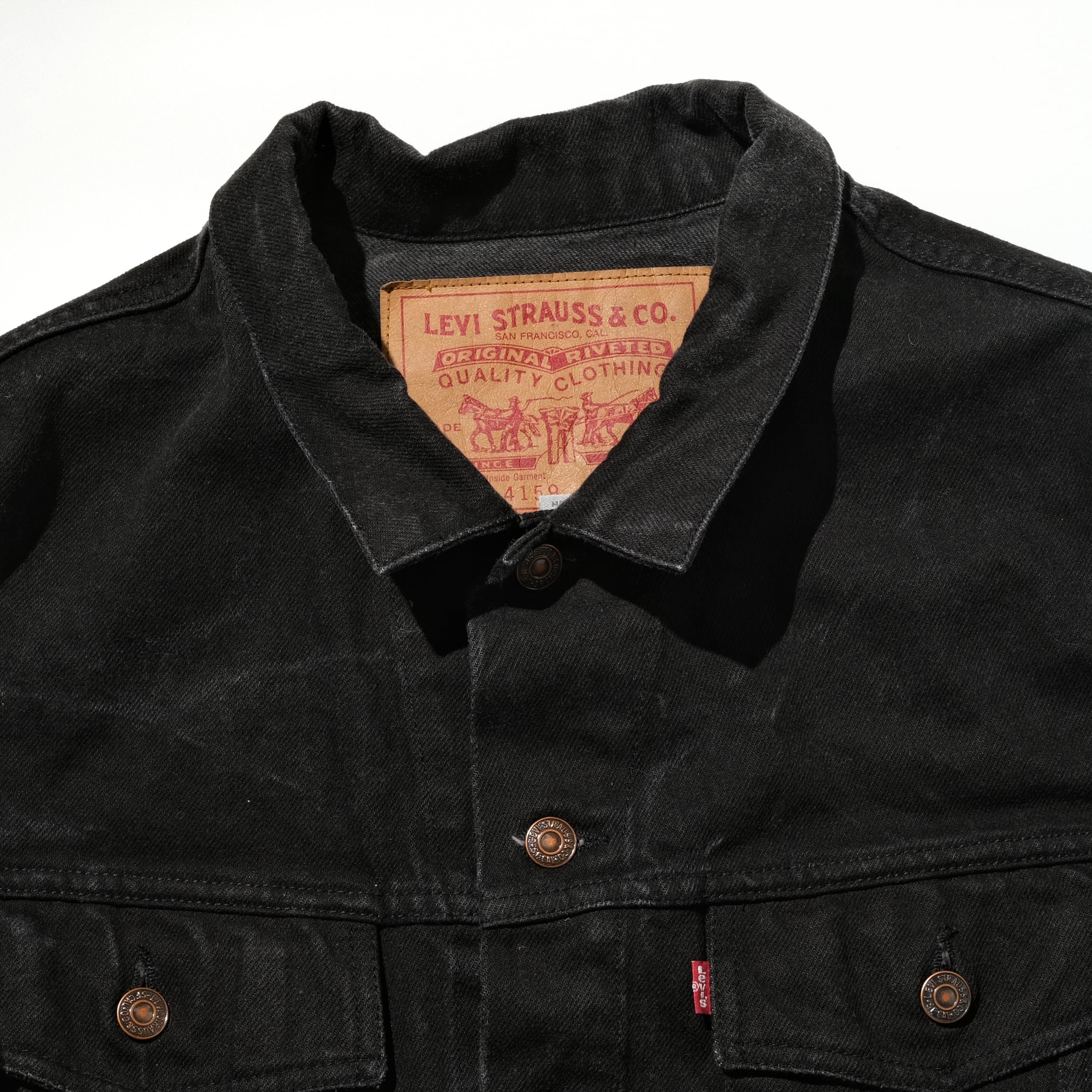 90's Levi's 70598 black trucker jacket size S | goodbuy