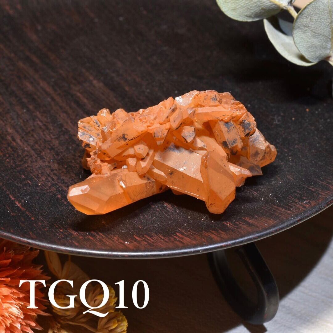 タンジェリンクォーツ クラスター みかん水晶 ブラジル・ミナス