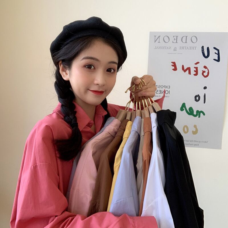 スプリング ロング シャツ 春物 試着室20878881535