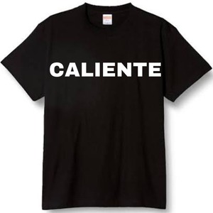 【Tシャツ】CALIENTE　胸文字　白文字　ヘビーウェイトTシャツ　5.6オンス