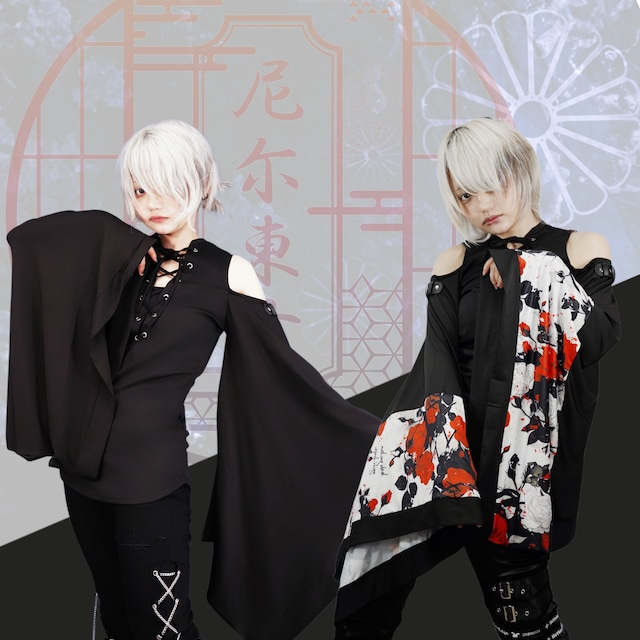 1/2 着物風袖OFF-SHOULDERガチャ【お1人様1回限り】