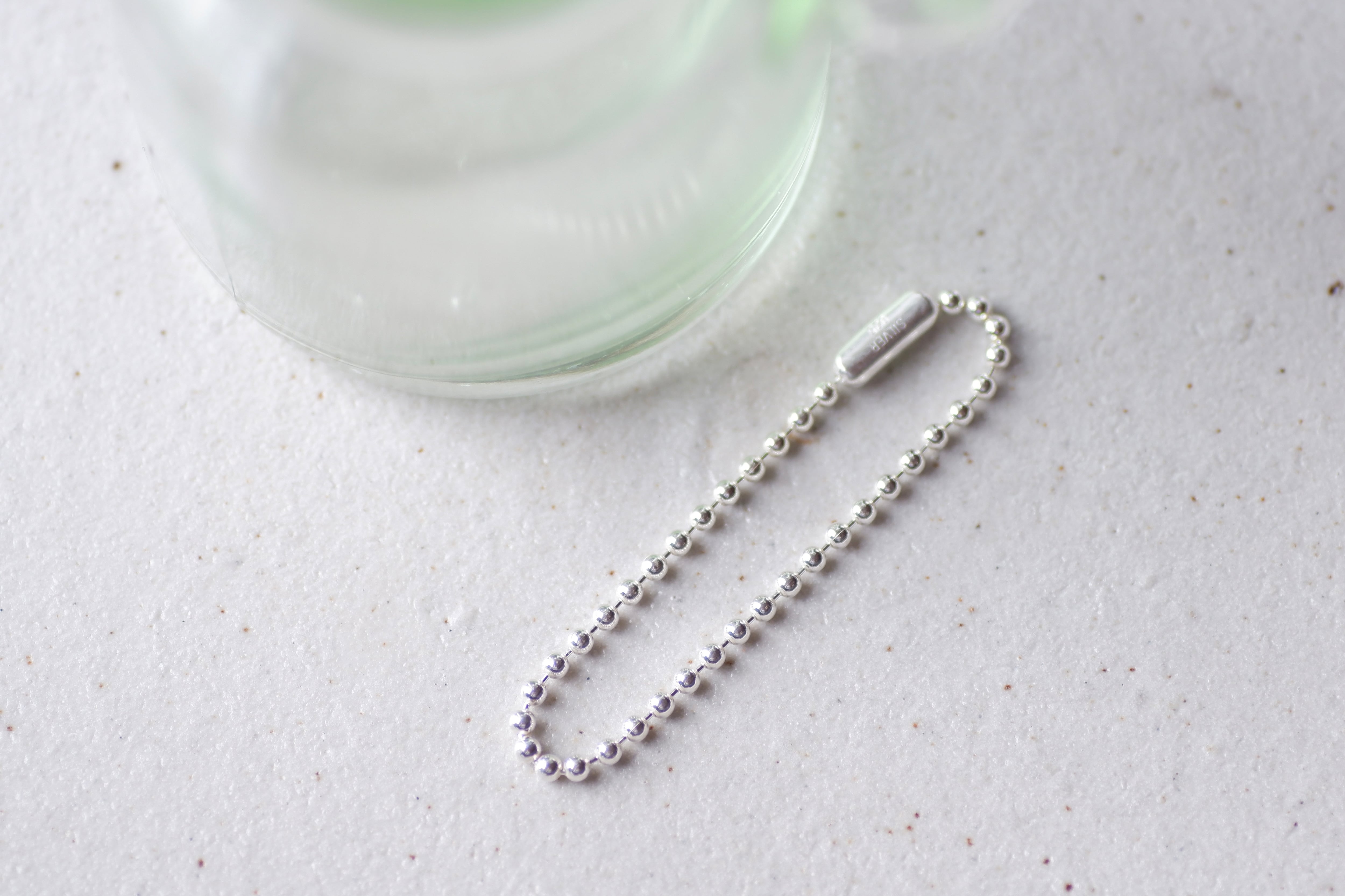 【ORDER】Keychain SV925 <2.0mm/10cm> / キーホルダー用ボールチェーン (2.0mm/10cm/5本)