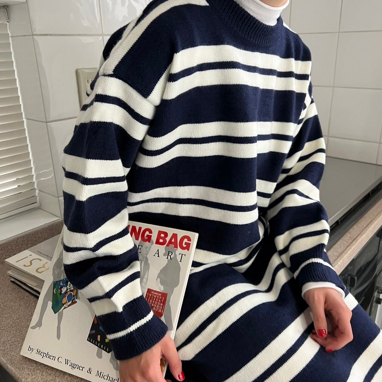 ボーダーワンピース_LN01610