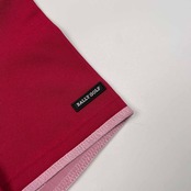 BALLY GOLF バリー ゴルフ 部分メッシュ スキッパー 半袖 ポロシャツ サイズ 38 /ピンクレッド系/大阪商会